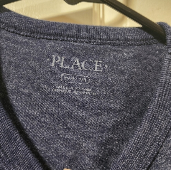 Children's Place graphic Best Nephew Ever shirt blue Size Medium 7/8 long sleeve - Picture 4 of 5